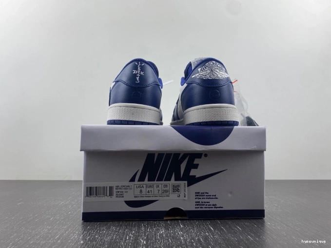 HYPE X X JORDAN 1 OFF-WHITE DM7890-101 SCOTT AIR CUSTOM TRAVIS 0630